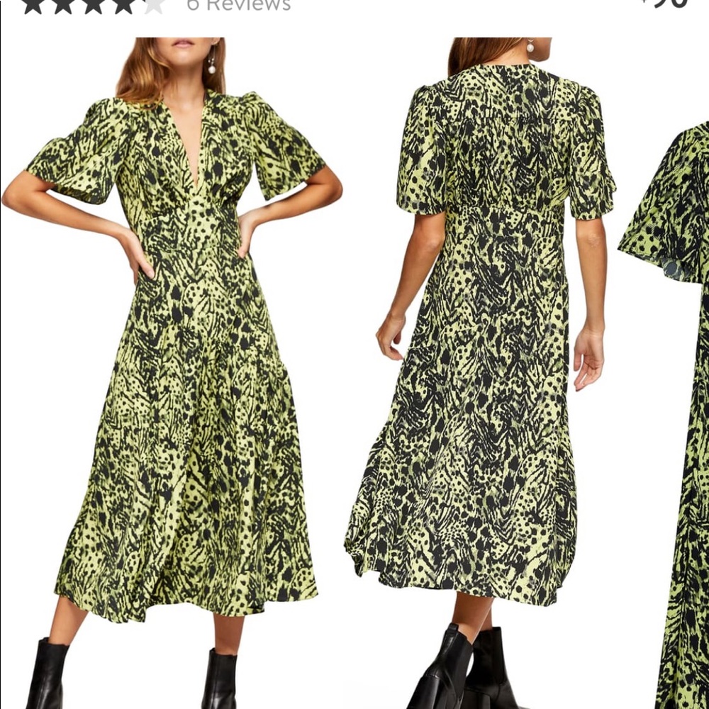 Topshop midi dress